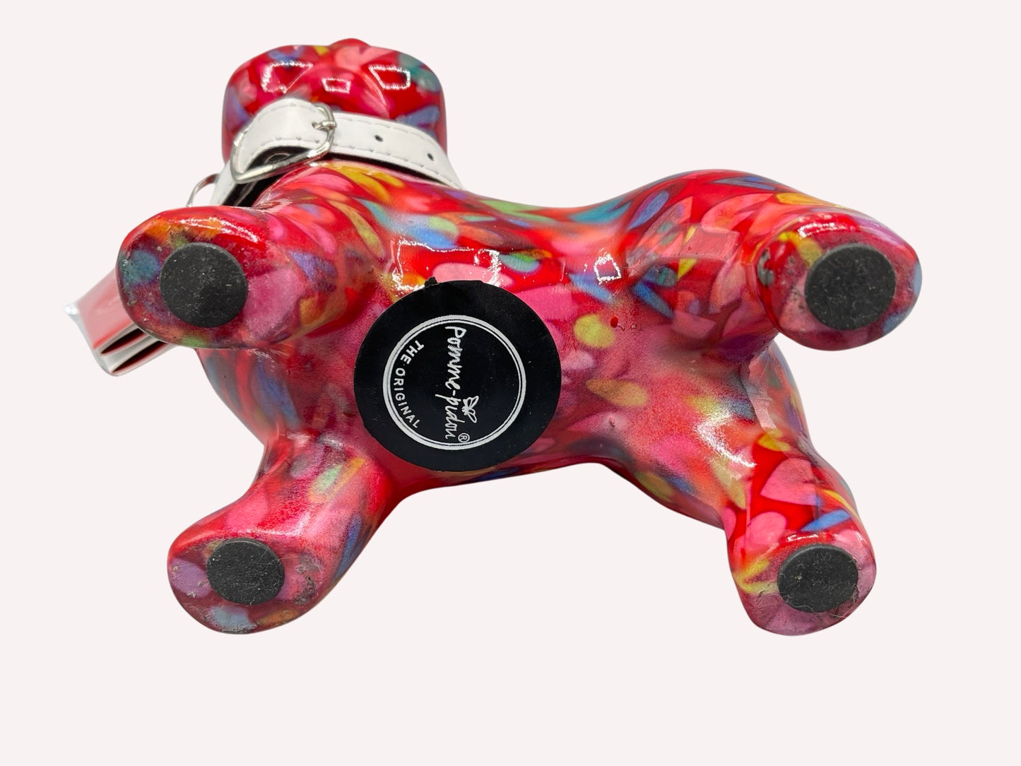 Spardose POMME PIDOU - Terrier Boomer - rot / Mustermix