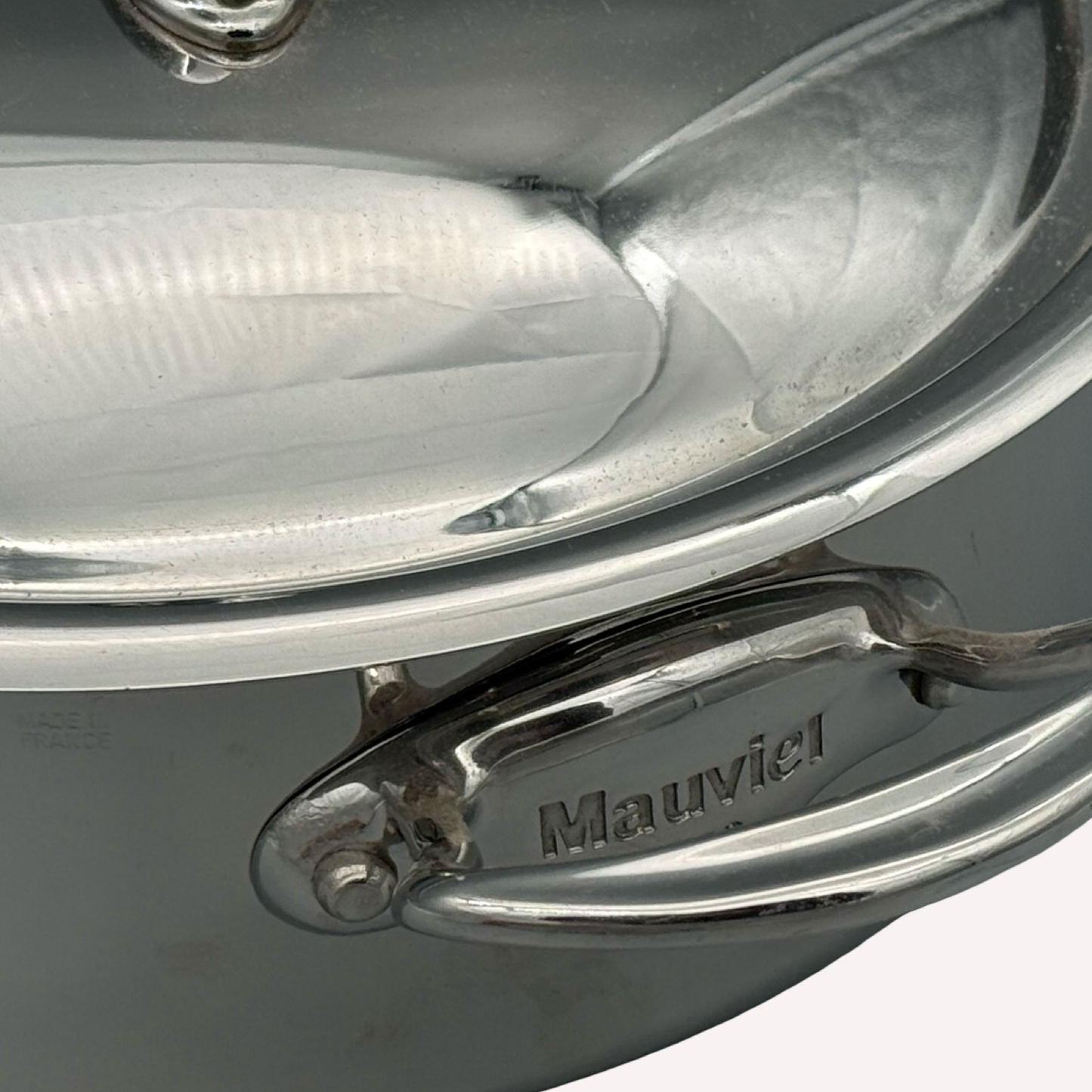Mauviel Kochtopf aus Edelstahl – 30 cm Ø mit Deckel | Induktionsgeeignet | Neu ohne OVP