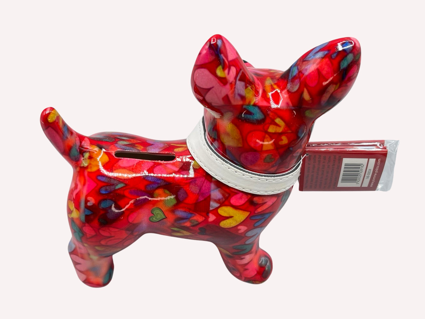 Spardose POMME PIDOU - Terrier Boomer - rot / Mustermix