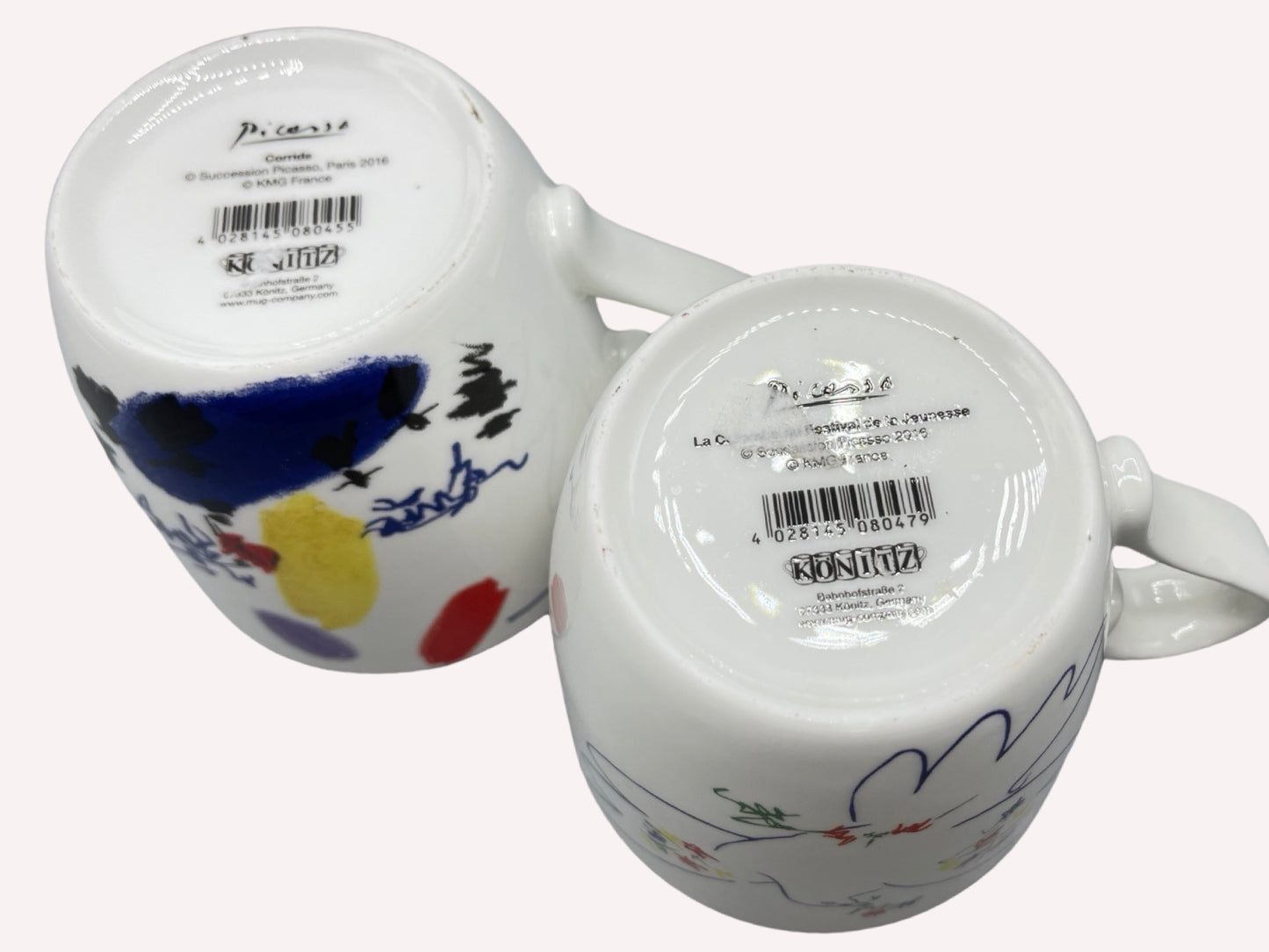 Kopie von 2 Picasso Tassen Könitz Picasso Femme Au Chapeau Becher _