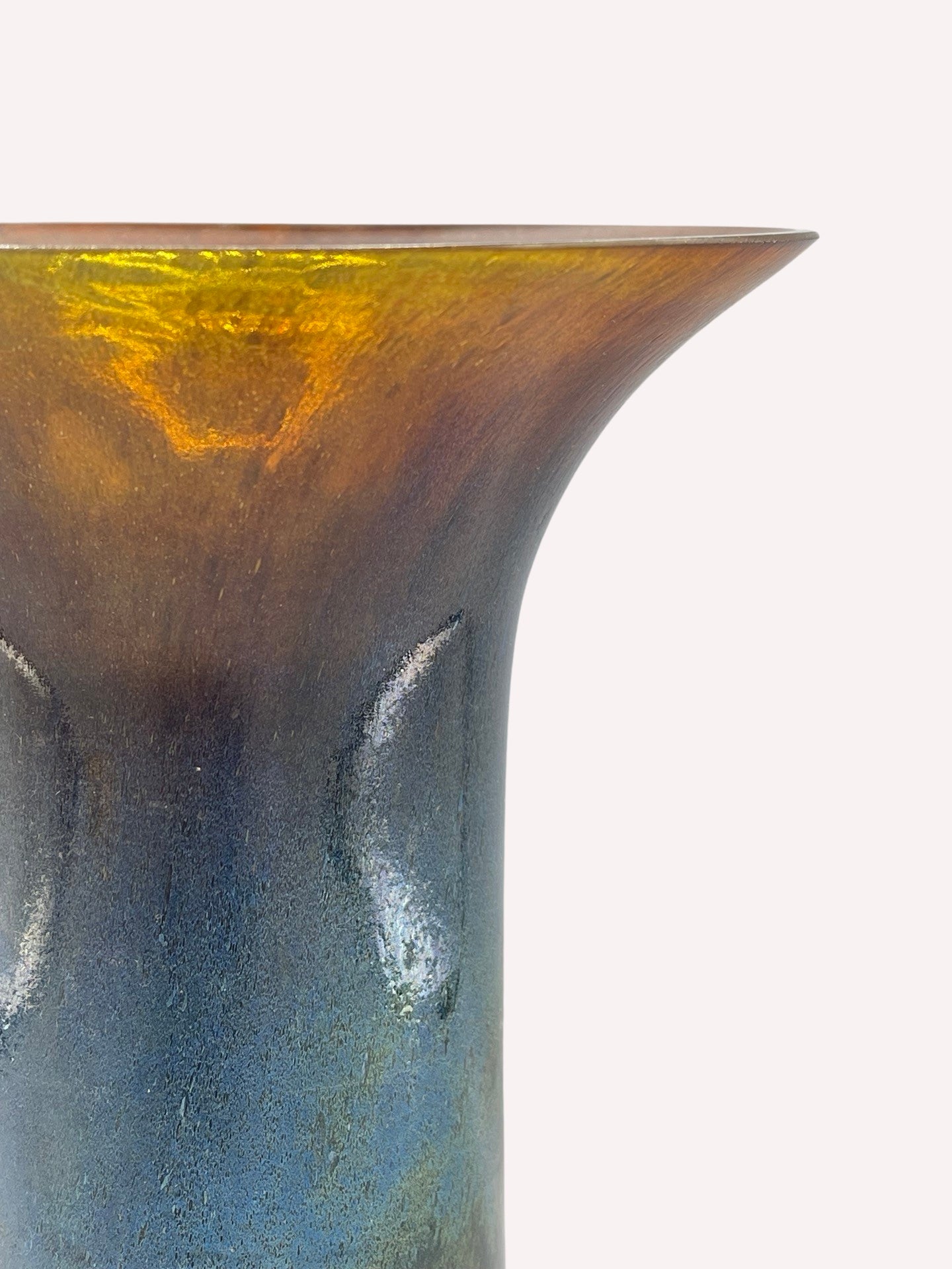 VASE 60ER 60S JAHRE BODA SWEDEN FARBVERLAUF KERAMIK GLAS