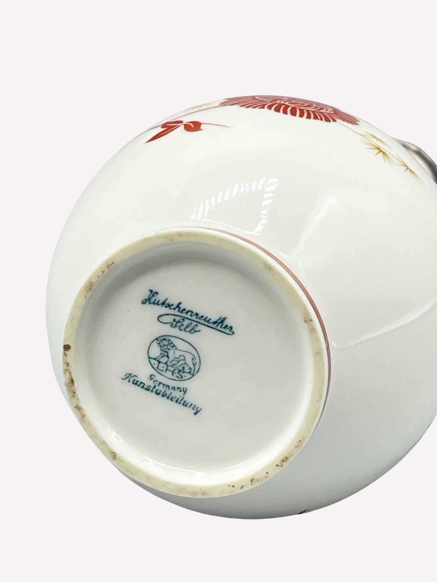 VASE PORZELLAN HUTSCHENREUTHER KUNSTABTEILUNG SILBERMONTUR