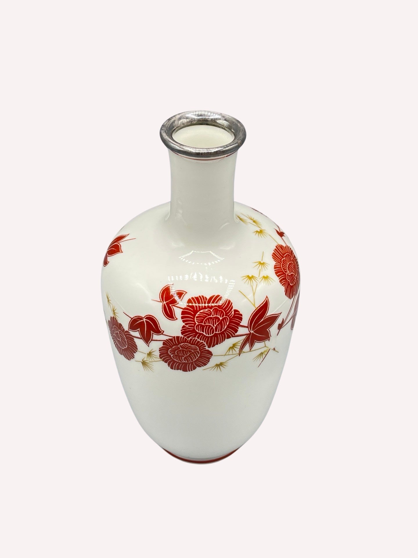 VASE PORZELLAN HUTSCHENREUTHER KUNSTABTEILUNG SILBERMONTUR