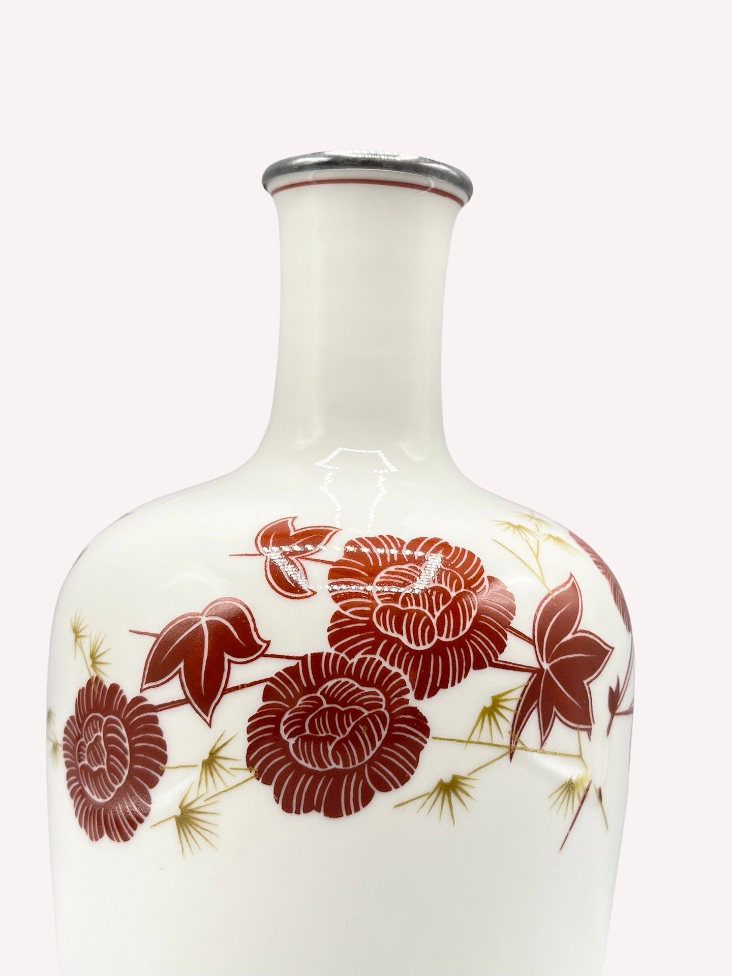 VASE PORZELLAN HUTSCHENREUTHER KUNSTABTEILUNG SILBERMONTUR