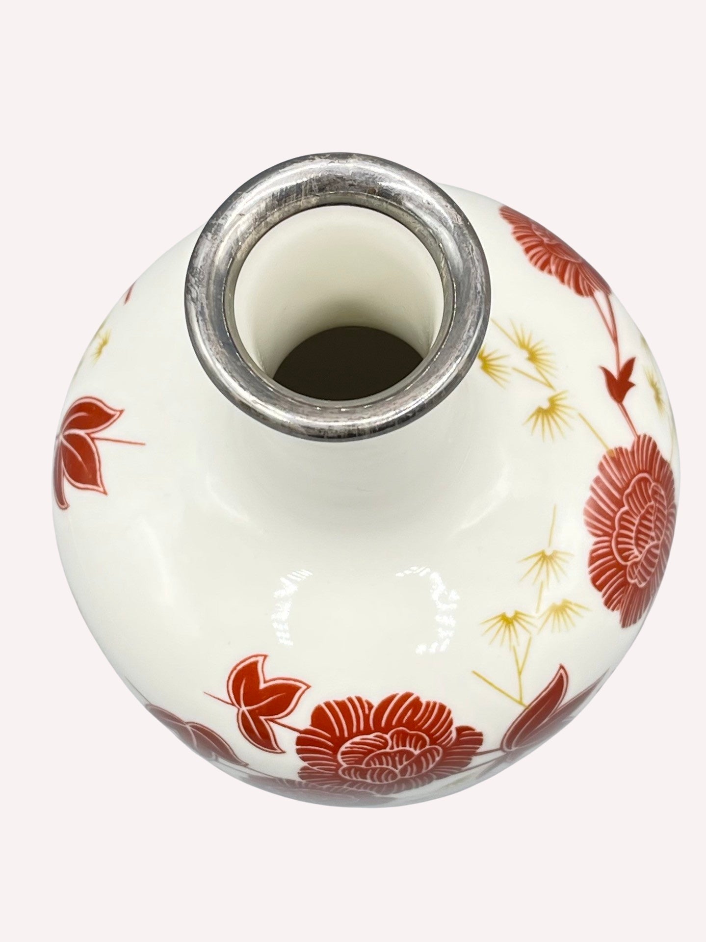 VASE PORZELLAN HUTSCHENREUTHER KUNSTABTEILUNG SILBERMONTUR