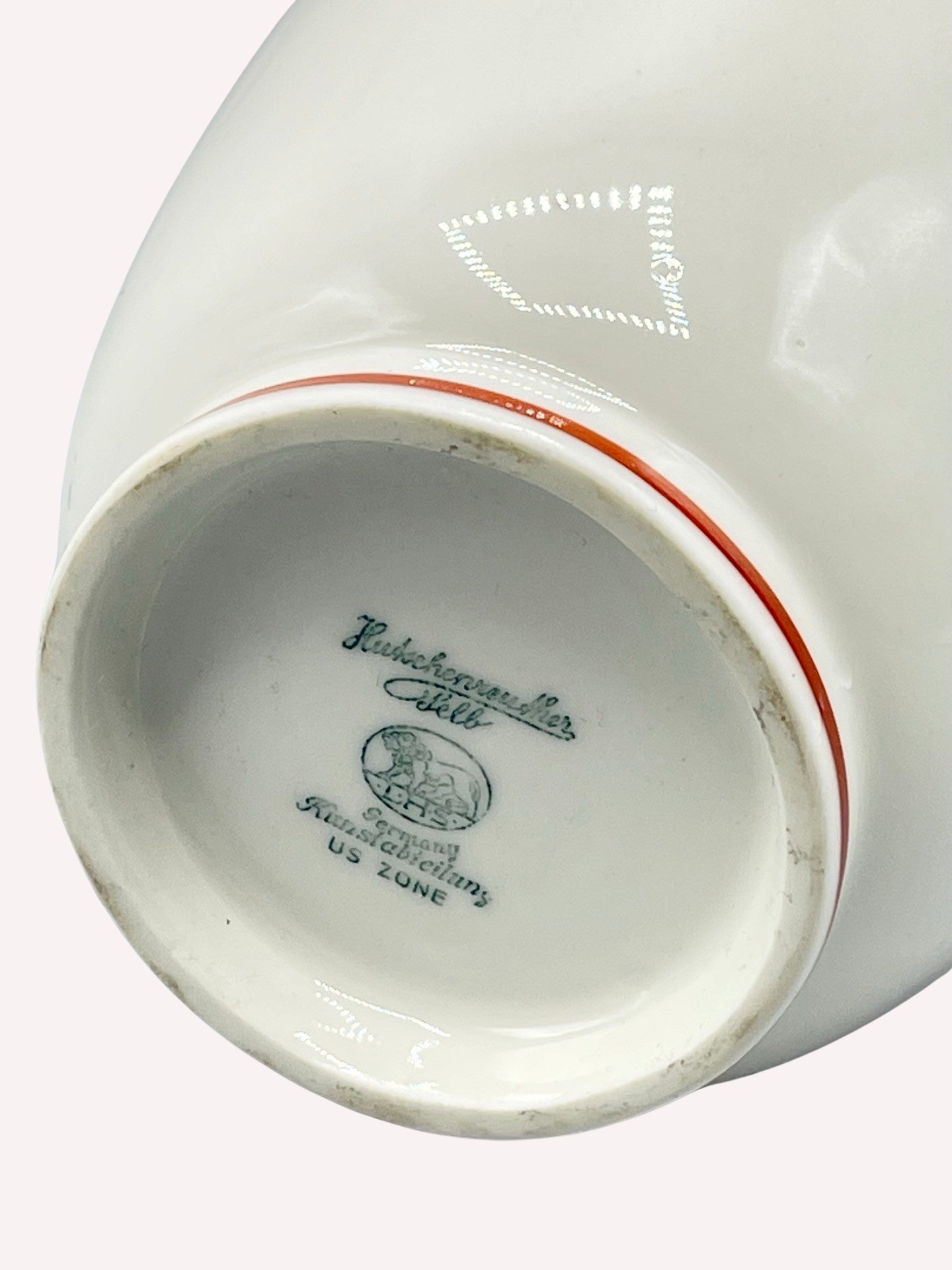 VASE PORZELLAN HUTSCHENREUTHER KUNSTABTEILUNG SILBERMONTUR