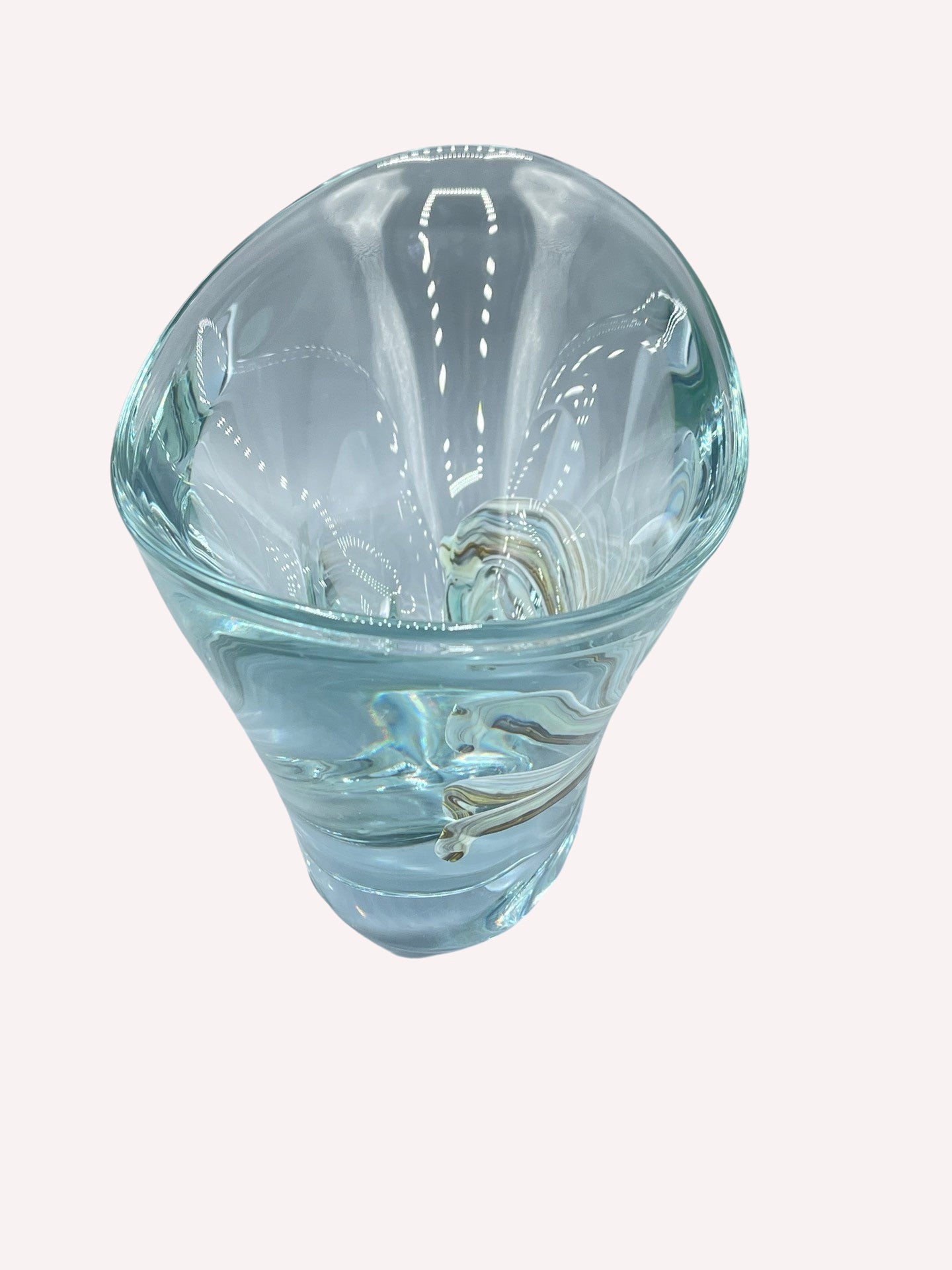 SCHALE KRISTALLGLAS DICKWANDIG DESIGN