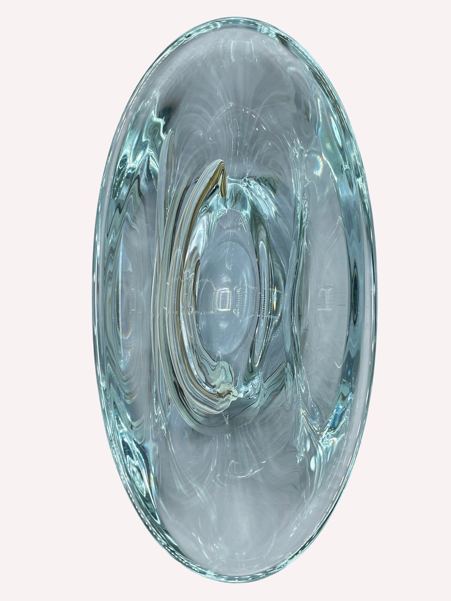 SCHALE KRISTALLGLAS DICKWANDIG DESIGN