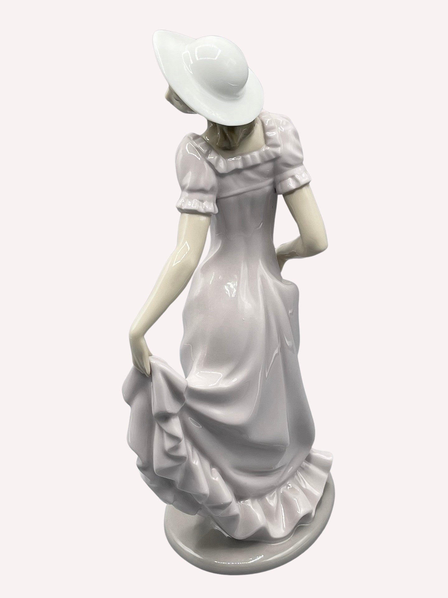 Nao / LLADRO Porzellan Figur Woman in Dres 30 cm TOP