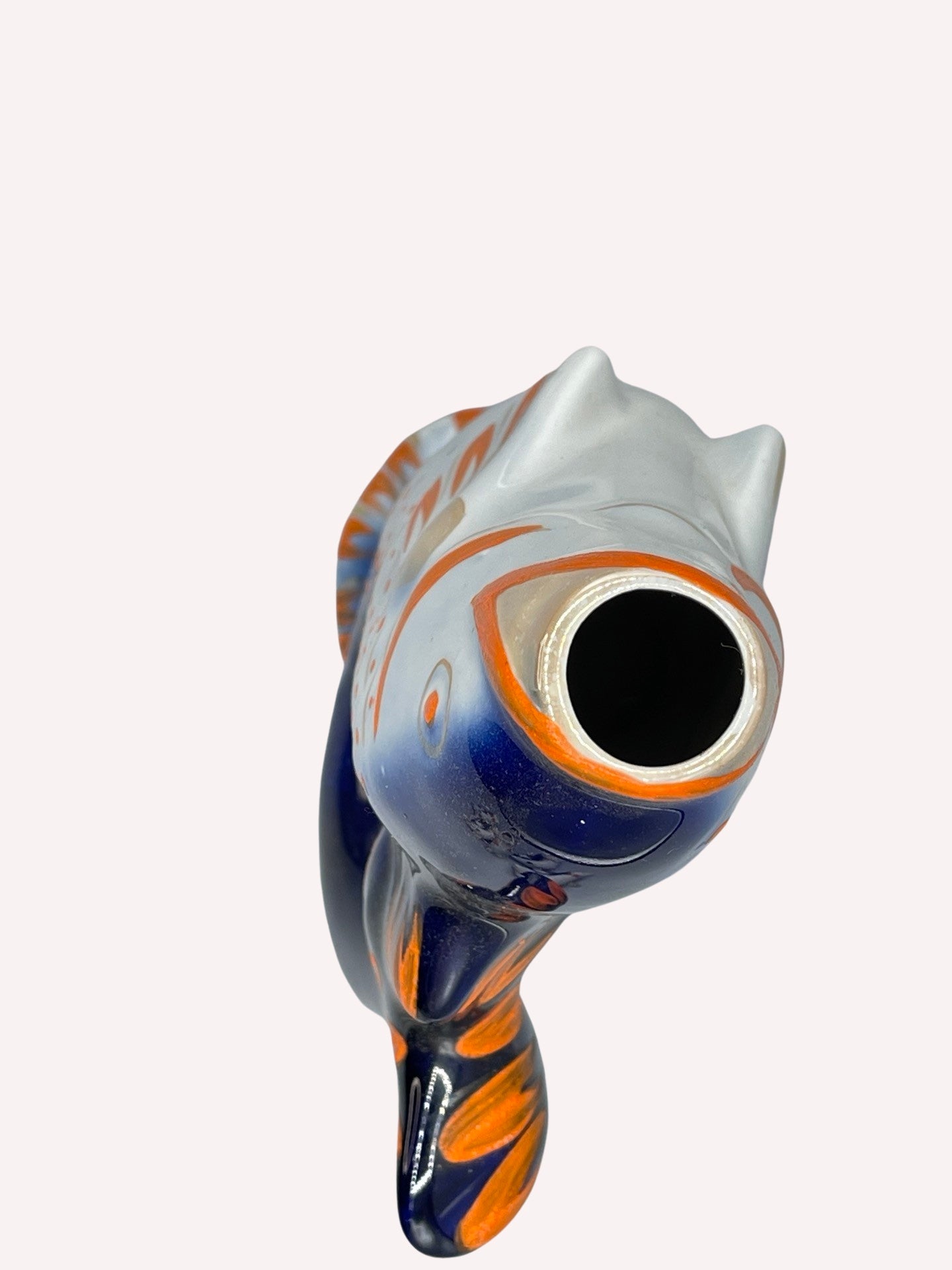 Fischkaraffe Schnapskaraffe Pitcher Porzellan mit 6 Shotbecher