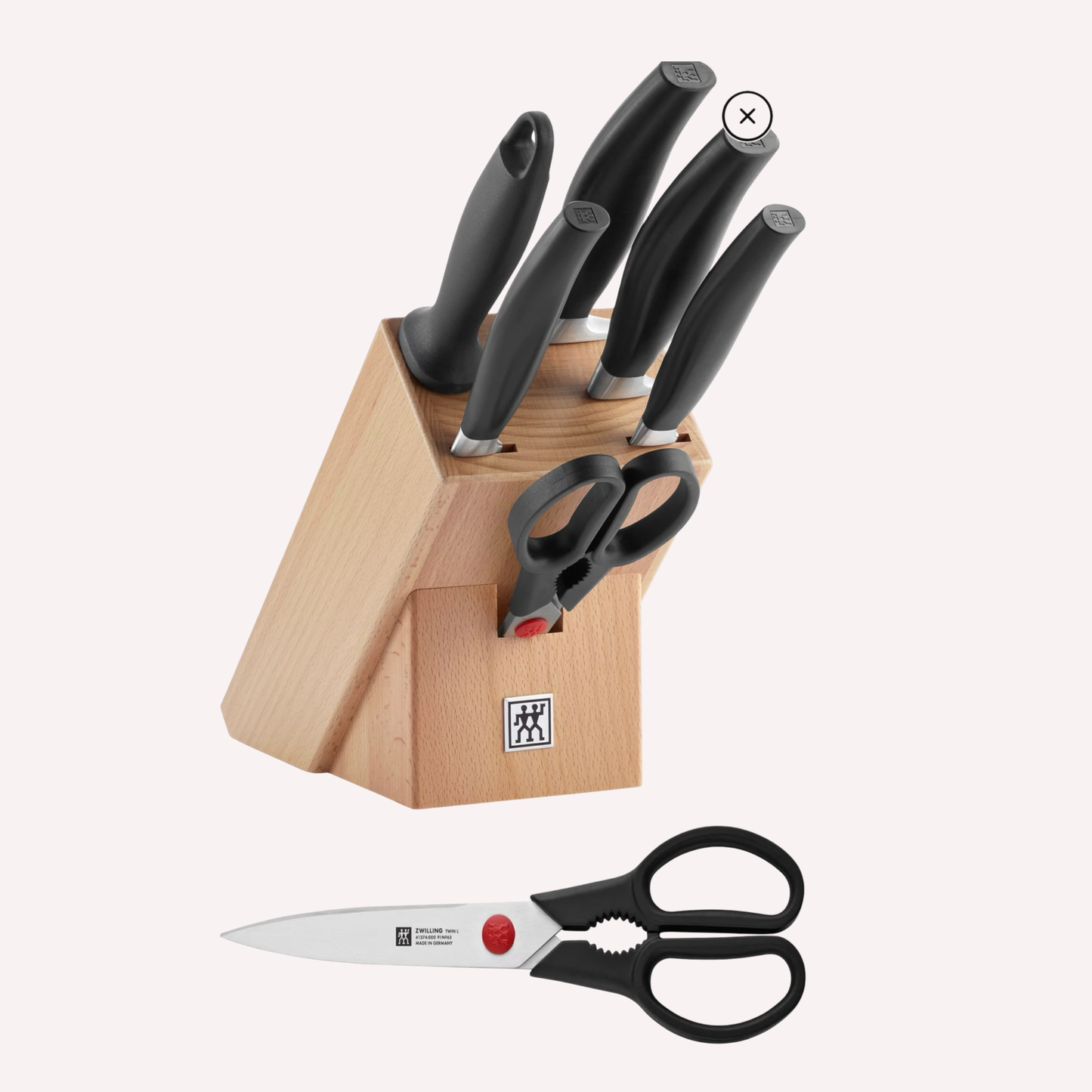 ZWILLING Five Star Messerblock schräg bestückt 7-teilig NEU in OVP